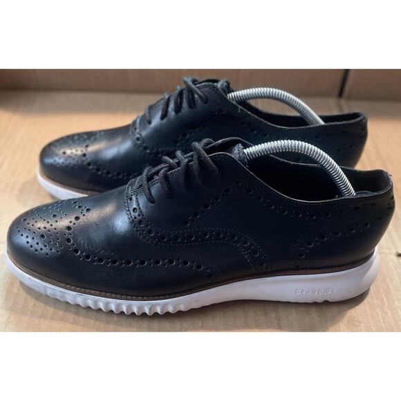 Cole Haan Black Zerogrand Grand 0S Oxford Wingtip Shoes Mens Size 9 Fast Ship main image 4